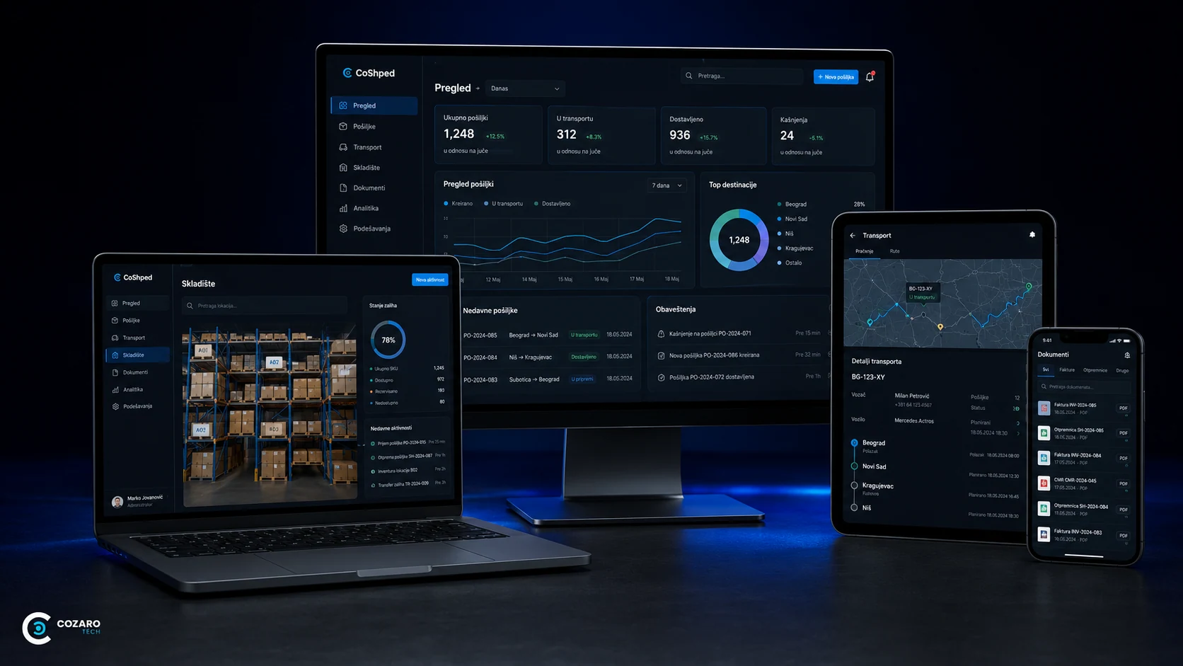 CoShped vehicle logistics platform preview