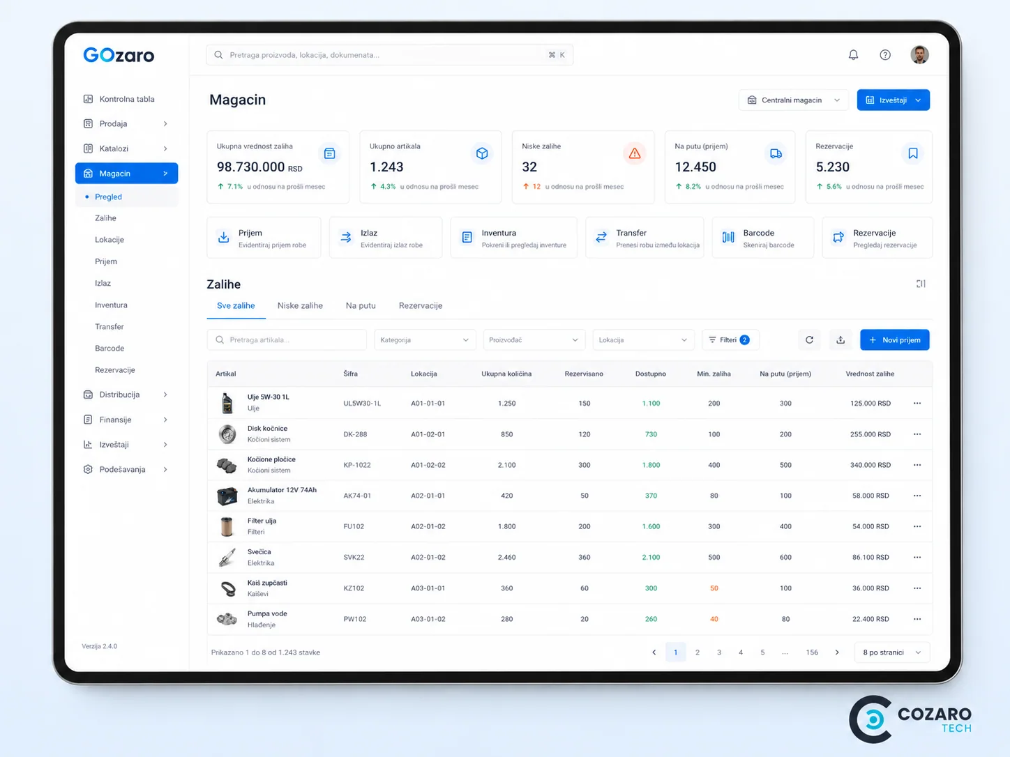 GOzaro auto parts ecommerce platform preview screenshot 6