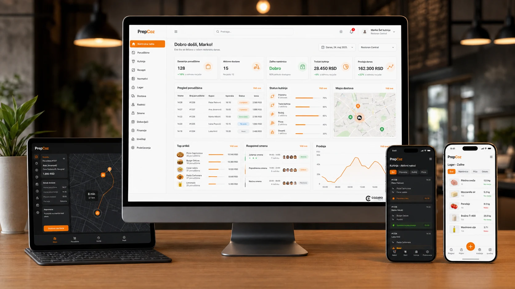 PrepCoz food operations platform preview