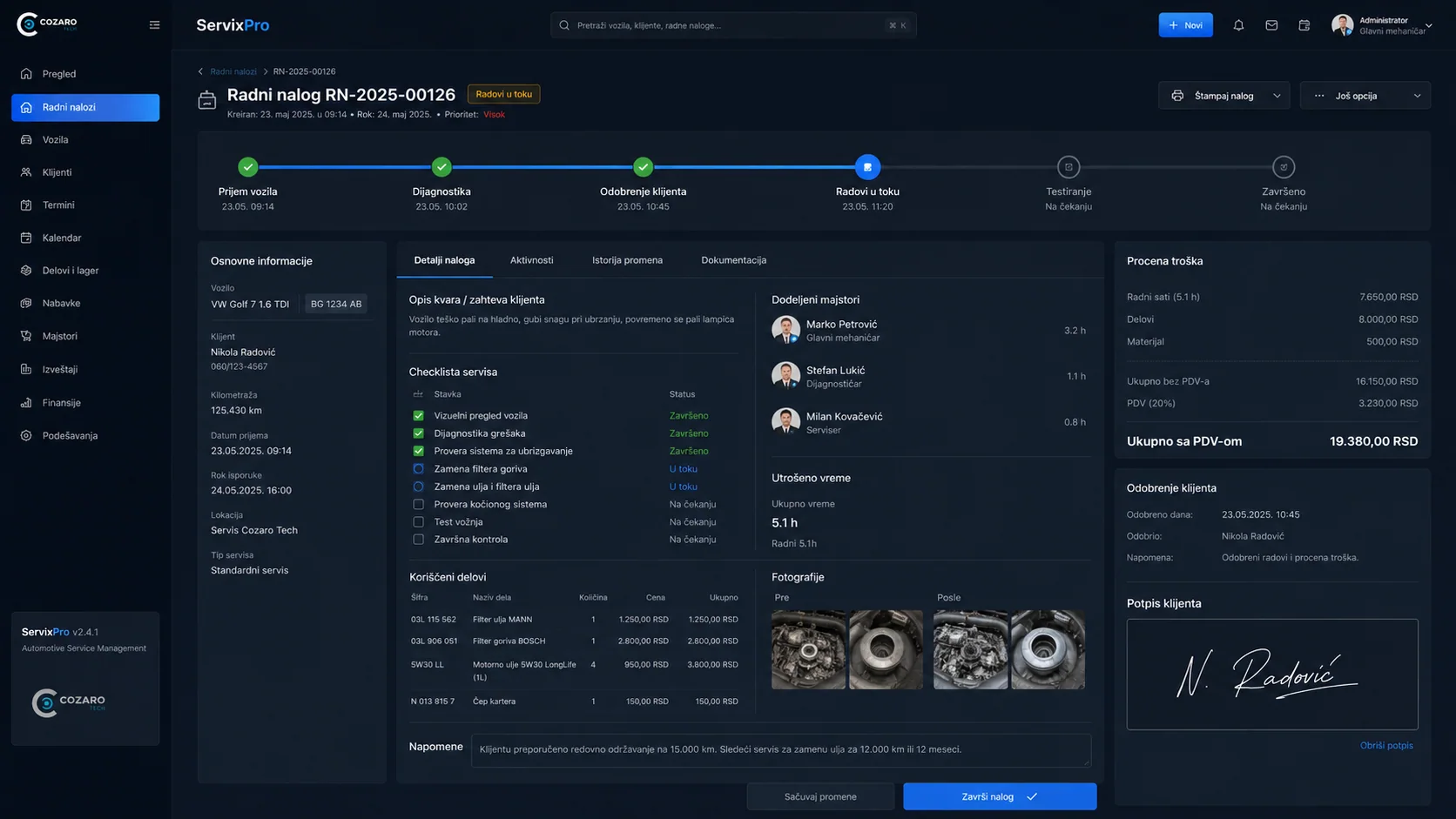 ServixPro auto service platform preview screenshot 5